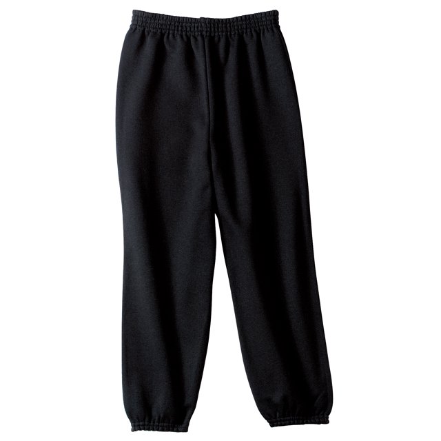Gravity Threads Essentials Pantalon de Survêtement en Molleton pour Homme Noir, Taille Grand. Fabriqué à Partir d'Un Mélange de Molleton 50/50 Coton-Poly de 9 Onces avec Fil air jet pour une Finition Douce et Résistante au Boulochage. Comprend une Taille Élastique avec Cordon de Serrage, des Poignets de Bas Élastiques et des Poches Latérales pour Plus de Commodité.
