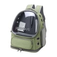 thumbnail image 2 of GROWTH TANK Cat Carrier Backpack for Cat & Small Dog Portable Transparent for Hiking Green, 2 of 3