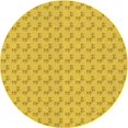 thumbnail image 1 of Ahgly Company Tapis d'Intérieur Lavable en Machine Carré Jaune Doré Transitionnel, 3 Pieds Carré, 1 of 7