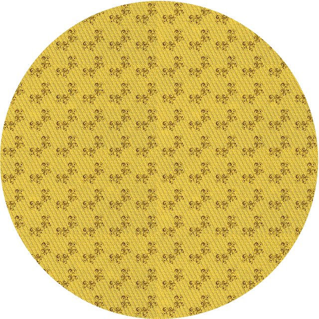 Ahgly Company Tapis d'Intérieur Lavable en Machine Carré Jaune Doré Transitionnel, 3 Pieds Carré