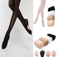 thumbnail image 2 of Faithtur Bas de Danse pour Fille Élastique Doux Bas de Ballet, 2 of 2