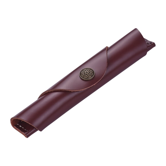Riwcyla Étui à Stylo en Cuir pour Fontaine, Housse Faite à la Main, Sac Pochette Protecteur pour Stylo Simple Stylet à Bille 7*1,2 Pieds', Parfait pour les Déplacements Quotidiens, le Travail, l'École, les Voyages, le Magasinage et les Activités de Plein Air