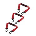 thumbnail image 1 of Roller Skate Leash, Portable Lightweight 3 Pcs Snowboard Boot Carrier Strap Two Buckles  For Sports Black,Red,Blue,Orange, 1 of 8