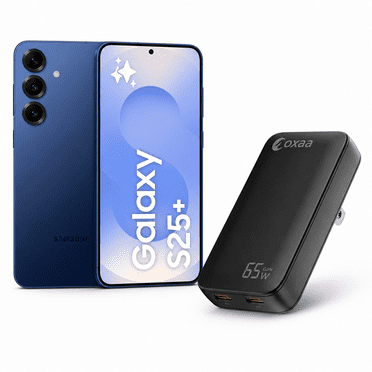 Samsung Galaxy S25 (+) Plus 5G 256 Go, Téléphone Intelligent IA, Écran AMOLED 6,7 Pouces, 50 MP, Application Croisée, Vidéo de Nuit (avec Adaptateur OXAA 65 W)