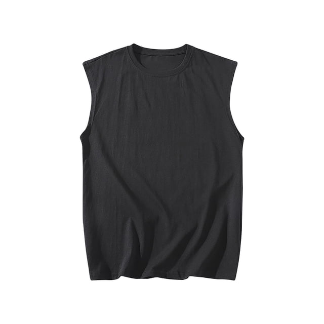 zfhfof Men's Casual Tank Tops Summer Rond Neck Sleeveless Lightweight Tee Muscle Basic T Shirts