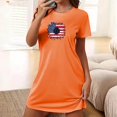 thumbnail image 2 of Birdeem Chemises de Nuit pour Femmes Chemise de Nuit Courte Surdimensionnée pour Femmes Robe Imprimée à Col Rond et Manches Courtes, 2 of 12