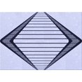 thumbnail image 1 of Ahgly Company Tapis d'Intérieur Lavables en Machine Rectangle Bleu Lavande Transitionnel, 8' x 12'', 1 of 7