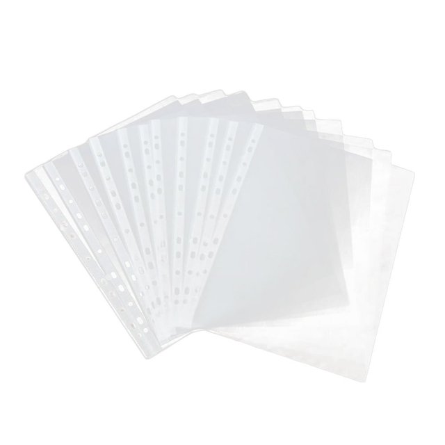 CUITING 200 Pcs Protecteurs de Documents Pinces à Classeur en Papier Transparent Sans Acide
