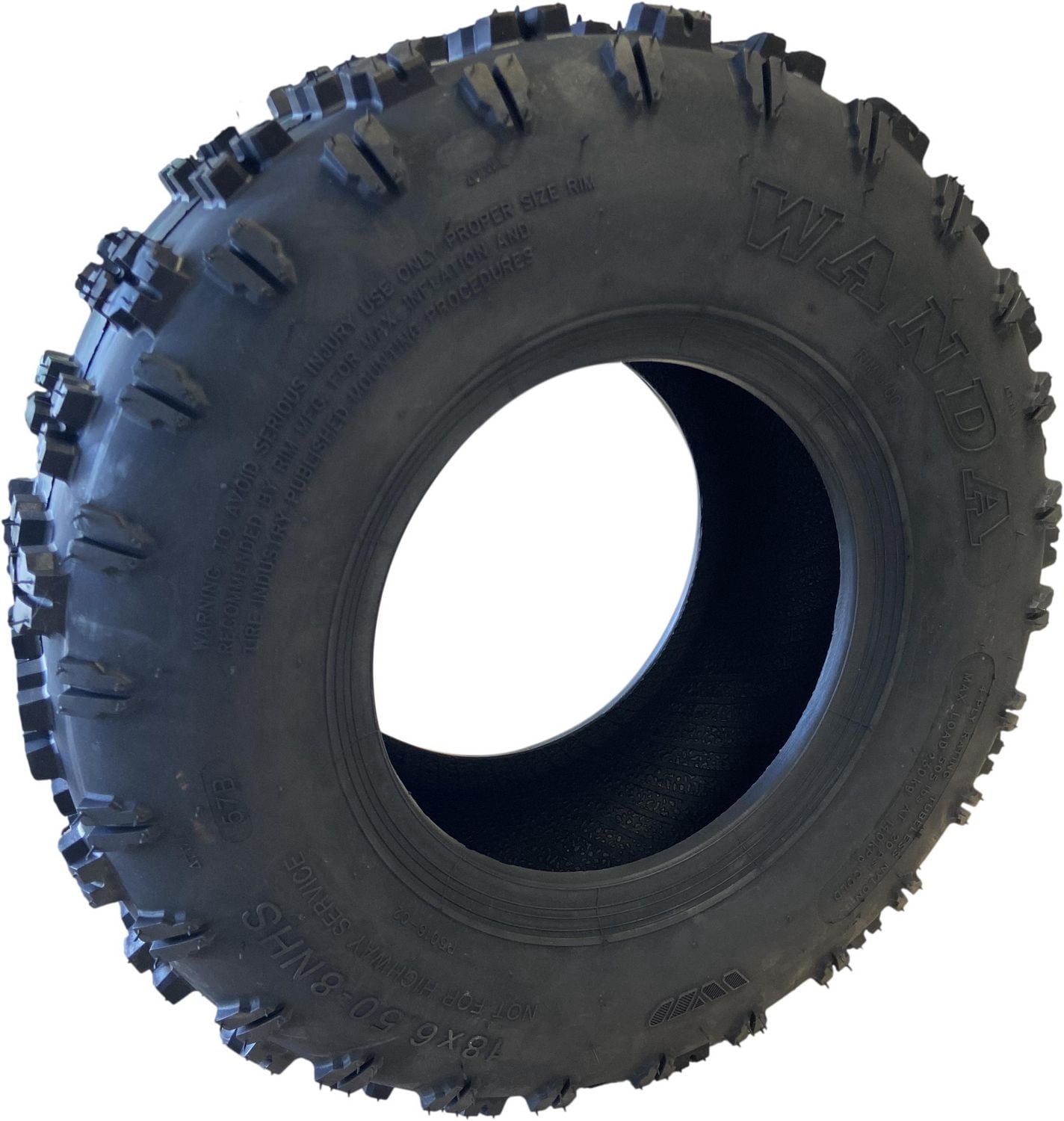 Wanda P5016 Pneu souffleuse à neige 4.10-4 2PLY sans chambre 225 lb Crampons agressifs
