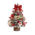 thumbnail image 2 of Table Christmas Tree with Lights Party Supplies for Living Room Holiday Home Red, 2 of 9