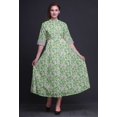 thumbnail image 4 of Bimba Robe Imprimée à Boutons pour Femmes, Robe Chemise Ligne A pour Cocktail - Très Grande Taille, 4 of 5