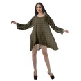 thumbnail image 3 of Moomaya Robe de Cocktail Imprimée à Manches Longues Tenues de Noël Robe Courte pour les Fêtes, 3 of 4