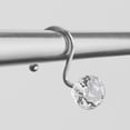 thumbnail image 1 of Mainstays Crystal Ball Metal Shower Curtain Hooks, Chrome, 1 of 5