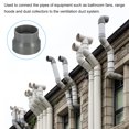 thumbnail image 5 of Unique Bargains 4' to 3.5' Duct Reducer Connector Ventilation Tube Increaser Adapter Grey, 5 of 5