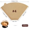 thumbnail image 5 of EcoNesxp 4 coffee filter papers for pour over and drip coffee makers 100 coffee filter papers for pour over and drip coffee makers 4 cone coffee filters, 5 of 5