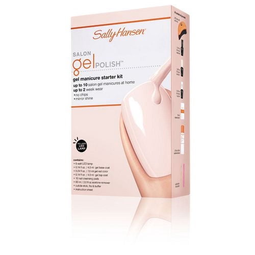 Sally Hansen Salon Gel Polish™ Starter Kit, Salon results in 3 steps, vibrant color, chip-resistant, up to two weeks of beautiful wear