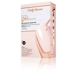 Sally Hansen Kit de démarrage Salon Gel PolishTM, Résultats du Salon en 3 marches, couleur vibrante, résistant aux puces, jusqu'à deux semaines de belle usure