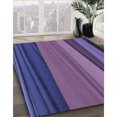 thumbnail image 3 of Ahgly Company Tapis de Zone Carré Transitionnel Lavable en Machine, 4 Pieds Carré, 3 of 7