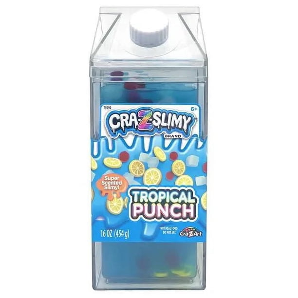Cra-Z-Art, Cra-Z-Slimy Milk Cartons Slime, Tropical Punch Scented