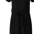 thumbnail image 5 of Pompotops Robe Irrégulière à Manches Courtes et Col Rond Fendu pour Femmes, 5 of 5