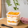 thumbnail image 1 of Contenants de Congélateur en Plastique Réutilisables 650 ml Bocal de Rangement Alimentaire pour Préparation de Repas Collations et Crème Glacée, 1 of 8