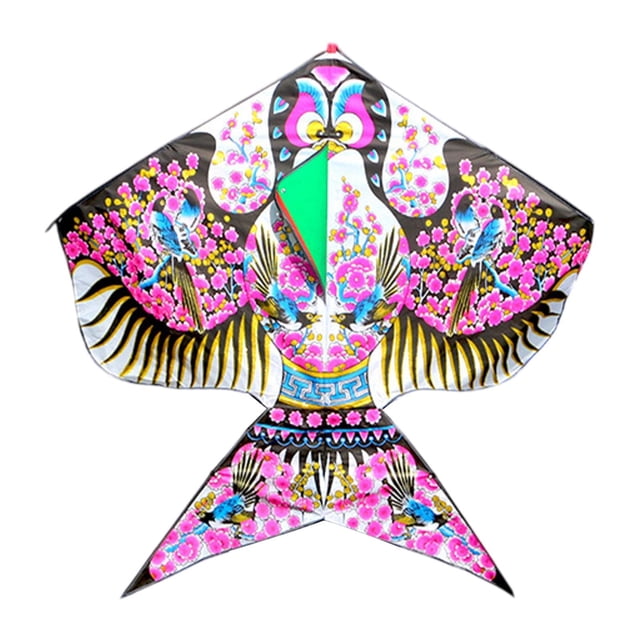 Siruishop Huge Kite Classic Pattern Colorful Large Giant Kites for Props Backyard Trip 165x180cm