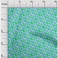 thumbnail image 2 of oneOone Cotton Cambric Blue Fabric Asian Block Craft Projects Decor Fabric Printed By The Yard 42 Inch Wide, 2 of 4