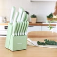 thumbnail image 2 of Hecef 15-Piece Stainless Steel Knife Set with Block, Food-Grade Non-Stick Coating, 2 of 10