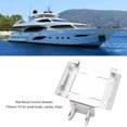 thumbnail image 3 of Stainless Steel Horizontal Stanchion Rail Mount Anchor Bracket, High Hardness Stanchion Rail Horizontal Mount Anchor Bracket Holder for Boats Yachts Ship, 35lbs Load Capacity, 3 of 7