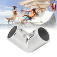 thumbnail image 4 of Marine Right Angle Elbow, Easy To Install 2 Way Boat Hand Rail Fine Polishing Right Angle Stainless Steel  For Boat 22MM, 4 of 8