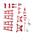 thumbnail image 2 of RC Front Steering Assembly, High Strength RC Car Upgrade Parts Kit Aluminum Alloy  For Maintenance Red, 2 of 8