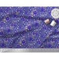 thumbnail image 3 of Soimoi Blue Poly Georgette Fabric Leopard Animal Skin Printed Fabric 1 Yard 52 Inch Wide, 3 of 3