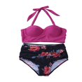 thumbnail image 3 of Women Push Up Bikini Set Flower Print High Waist Swimming Suits, 3 of 6