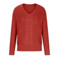 thumbnail image 4 of Innerwin Pull Hiver Chaud Femmes Pull Tops Chic à Manches Longues Pull Confortable Rouge 2XL, 4 of 8