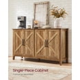 thumbnail image 3 of VASAGLE Storage Cabinet, Buffet Cabinet, TV Stand, Sideboard, Credenza, with Adjustable Shelves, for Living Room, Dining Room, Entryway, 3 of 7
