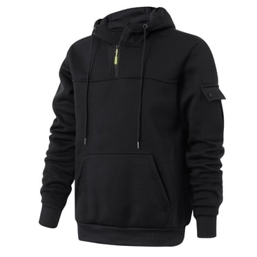 Rbaofujie Sweatshirt Hoodies Men's Fashion Sports Loose Sports Hoodie Zipper Warm Pocket Long-sleeved Hoodie Crewneck Sweatshirt Men
