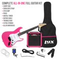 thumbnail image 4 of LyxPro Beginner 39” Electric Guitar & Electric Guitar Accessories, Pink, 4 of 7