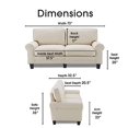 thumbnail image 3 of Serta Copenhagen 73" Sofa in Buttercream, 3 of 5