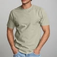 thumbnail image 2 of Diufon Mens Shirts Casual Business Short Sleeve Button Up Lapel Tops Solid Color Basic Vacation Golf Top, 2 of 8