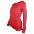 thumbnail image 3 of AherBiu T-Shirts à Manches Longues pour Femmes Col Ras du Cou Amples Basiques 2024 Automne Confortables Chandails Unis, 3 of 4