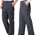 thumbnail image 3 of Youkk Breathable And Elastic Men Chef Trousers Comfortable Work Uniform Comfortable To Wear Polyester Striped Baker Trousers 3XL, 3 of 6