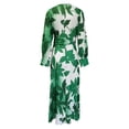 thumbnail image 4 of JIRNDf Robes de Printemps pour Femmes 2025 Mode Tendance Confortables Taille Haute Tempérament Imprimées Col en V Robes d'Été pour Femmes Robe Bohème C S, 4 of 4