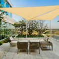 thumbnail image 2 of Yescom 2 Pack 20 Ft 97% UV Block Triangle Sun Shade Sail Canopy Outdoor Pool Cover Net, 2 of 10