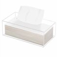 thumbnail image 1 of Phineoly Clear Acrylic Tissue Box Holder Rectangle Dispenser Tissue Box Cover For Bathroom Bedroom Dresser Countertop Desk, 1 of 1