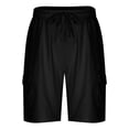 thumbnail image 4 of Birdeem Mens Shorts Mens Summer Leisure Comfortable Button Pocket Elastic Waist Shorts, 4 of 10