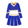 thumbnail image 3 of Aislor Uniforme de Cheerleading pour Filles Enfants Tenues de Cheer Patchwork Métallique Costume de Compétition Performance A03 6, 3 of 5