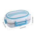thumbnail image 3 of Wzzjkit Three Compartments Leakage Proof Heating Electrical Lunch Box Plug in Heat Preservation Two in One Lunch Box, 3 of 6