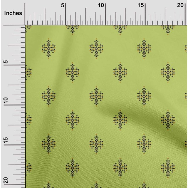 oneOone Georgette Viscose Fabric Geometric Ikat Fabric Prints By Yard 42 Inch Wide