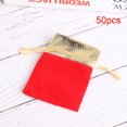 thumbnail image 4 of YLSHRF Jewelry Velvet Bag, Drawstring Pouch, 50pcs Girls Women For Home Office, 4 of 8
