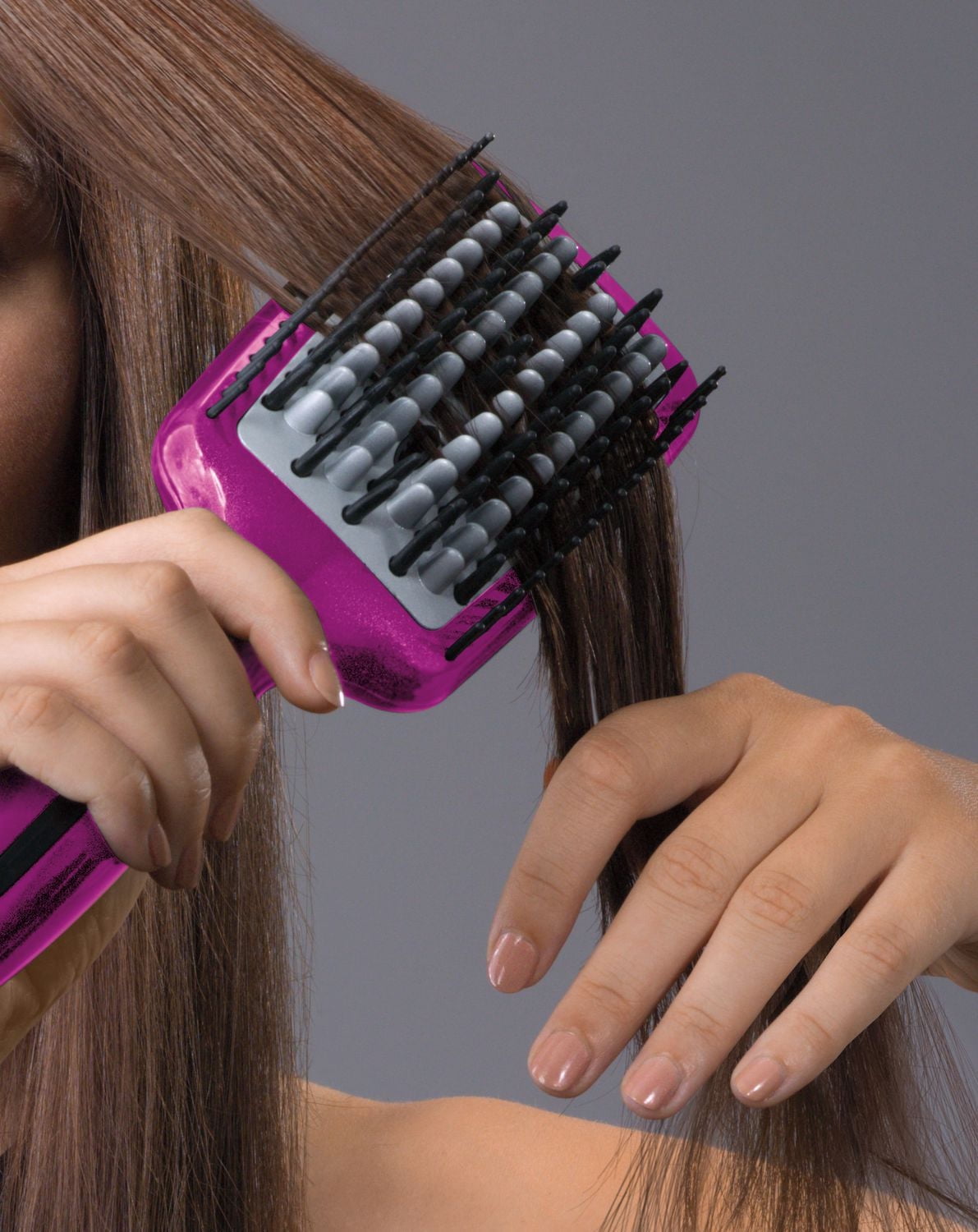 Conair Infinitipro Brosse Chauffante Céramique Infusée de Diamant, Rose, 1 Pk